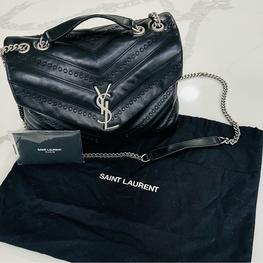 Beautiful YSL Loulou Small Bag with Studs